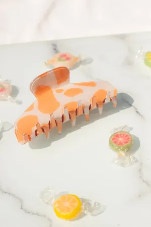 Cow Print Claw Clip