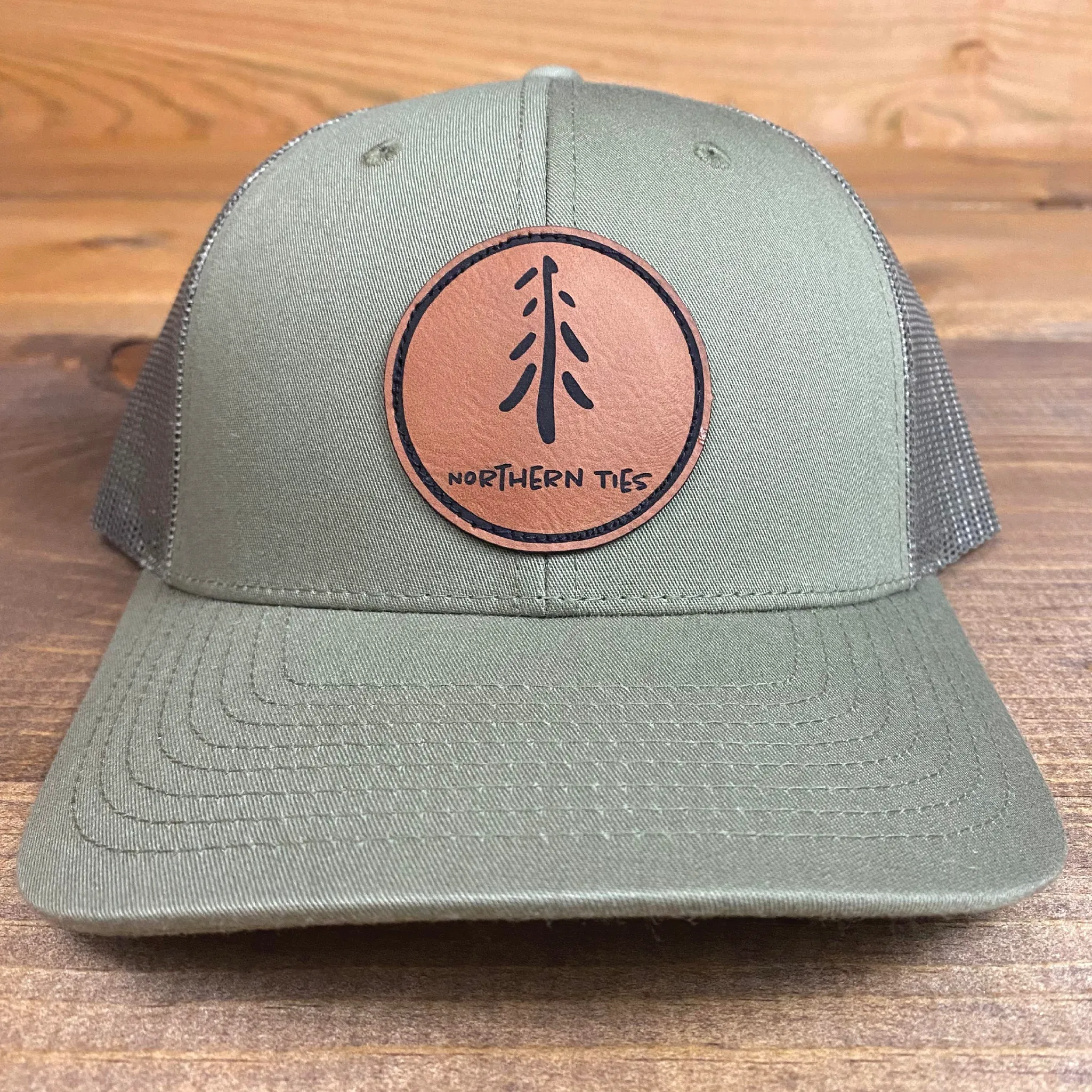 Curved Snapback Hat with Circle Patch