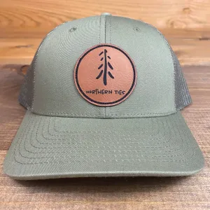 Curved Snapback Hat with Circle Patch