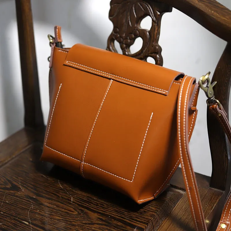 Cute Black LEATHER Side Bag Handmade WOMEN Black Crossbody BAG Phone Purse FOR WOMEN