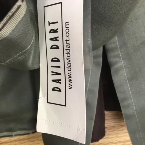 DAVID DART Collection NWT 100% Silk Olive Green One Button Jacket Blazer Sz 10