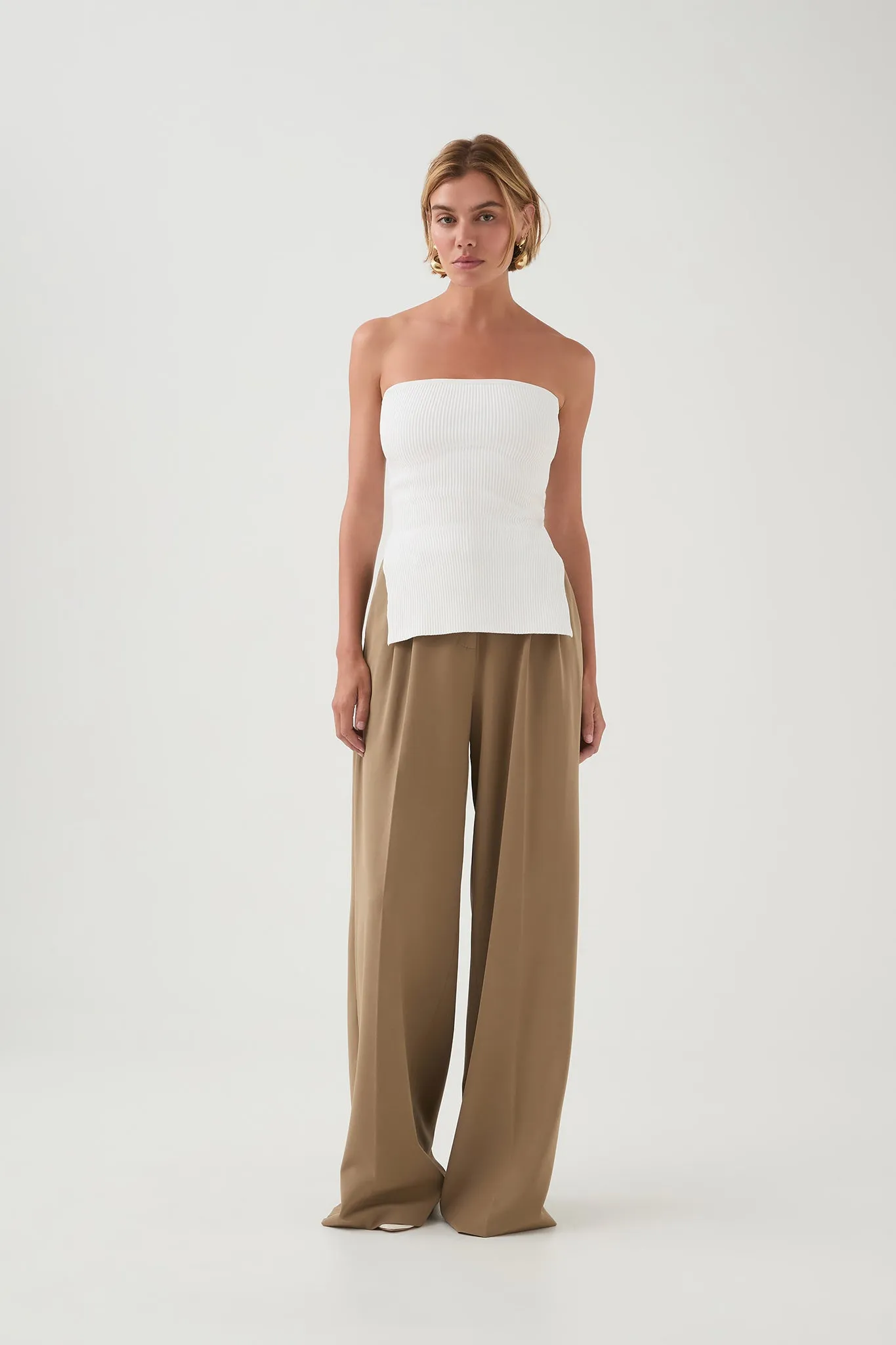 Deia Strapless Knit Top