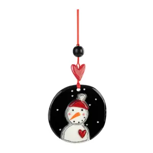 Demdaco Evening Snowman Ornament