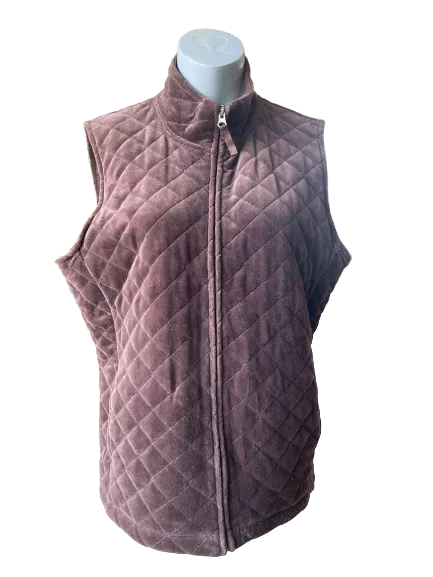 Denver Hayes Brown Quilted Soft Vest