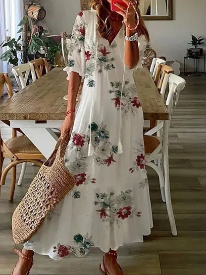 Dianna - Boho Tummy Coverage Dress