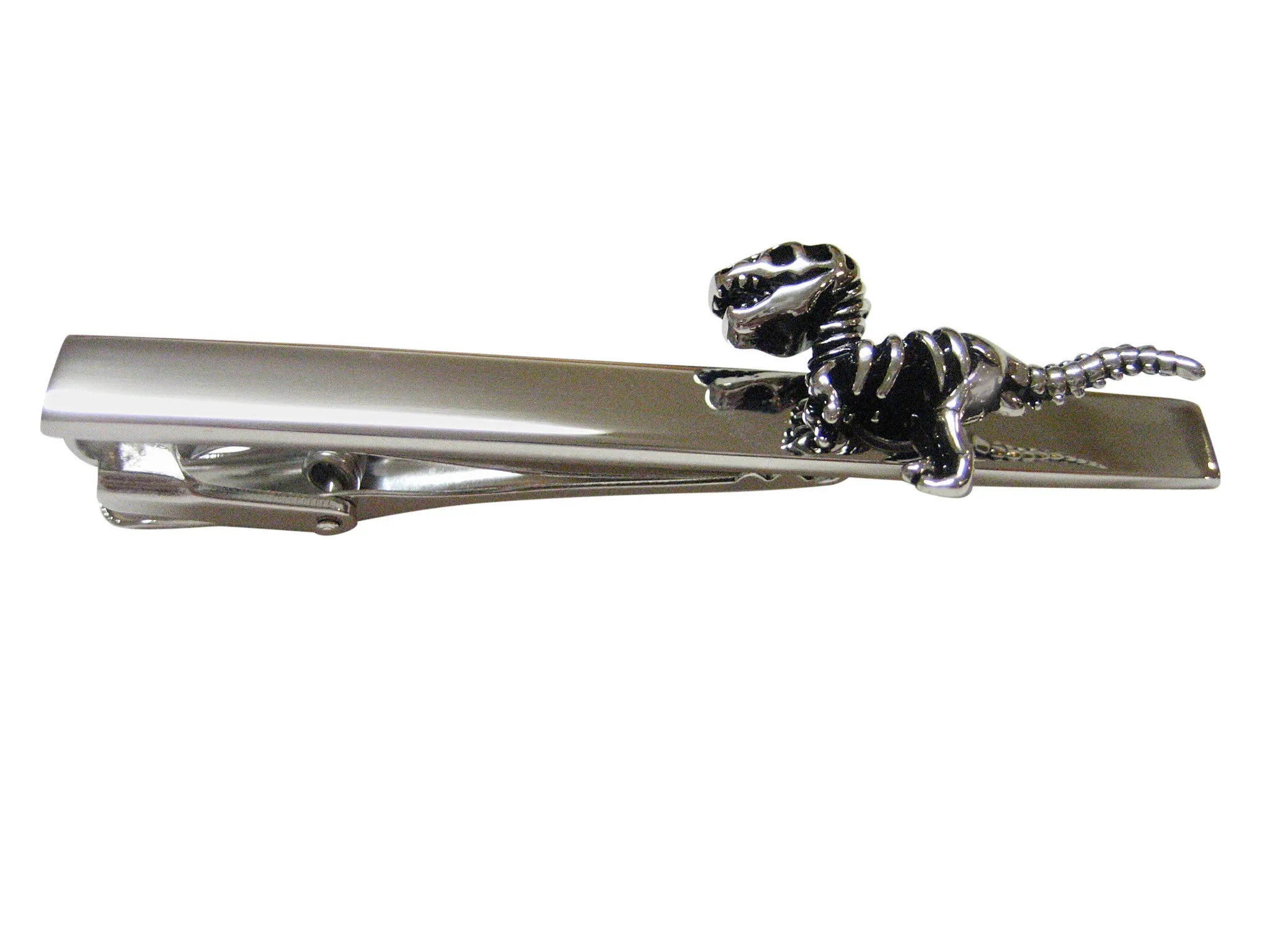Dinosaur Fossil Skeleton Square Tie Clip