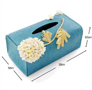 DIY Kit Felt Flowers Animal Cloth Tissue Case Box
