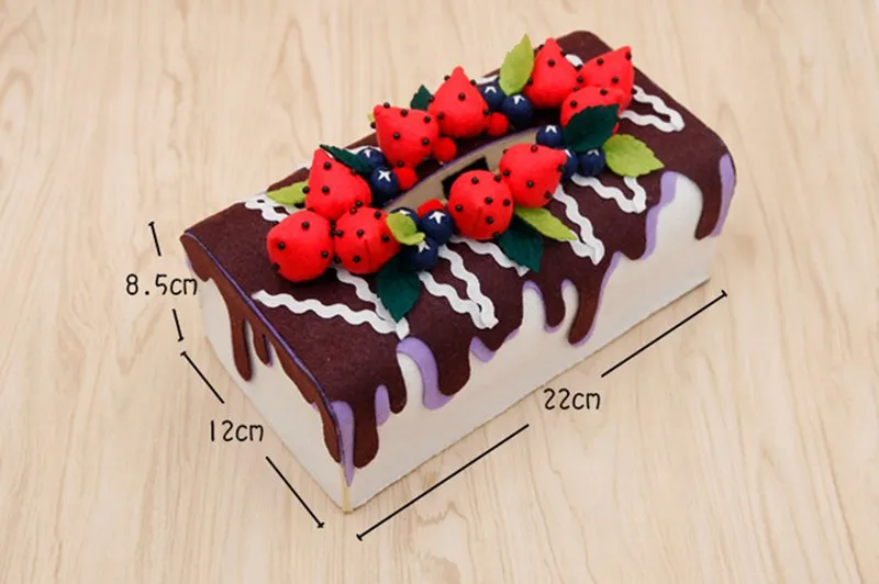 DIY Kit Felt Flowers Animal Cloth Tissue Case Box