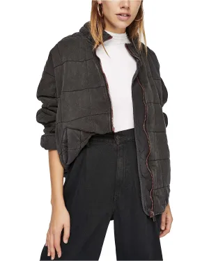 Dolman Quilted Jacket Black
