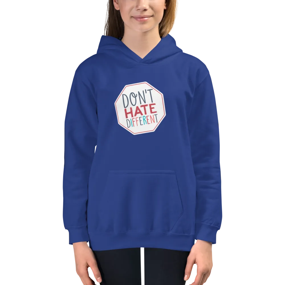 Don't Hate Different (Kid's Hoodie)