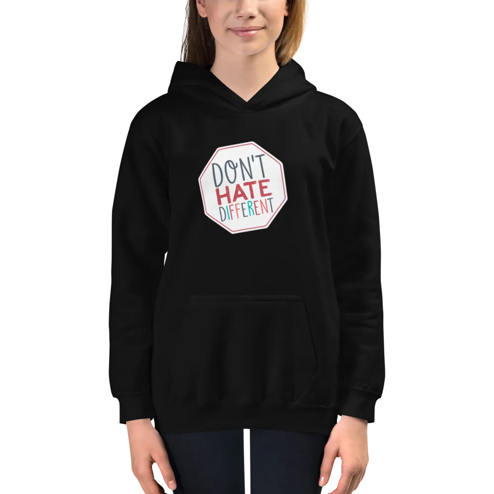 Don't Hate Different (Kid's Hoodie)