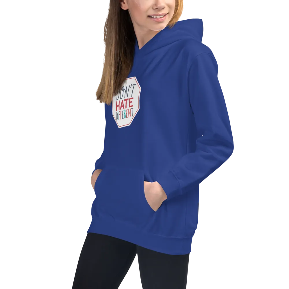 Don't Hate Different (Kid's Hoodie)