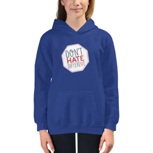 Don't Hate Different (Kid's Hoodie)