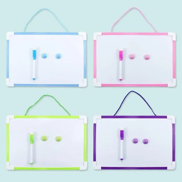 Double Side Whiteboard Office School Dry Erase Writing Magnetic Whiteboard Board Pen Magnet Buttons