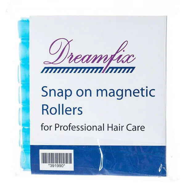 Dreamfix Df Magnetic Snap On Rollers A Small Blue 14 pcs/pack