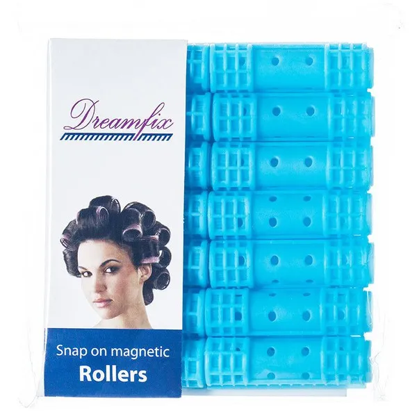 Dreamfix Df Magnetic Snap On Rollers A Small Blue 14 pcs/pack