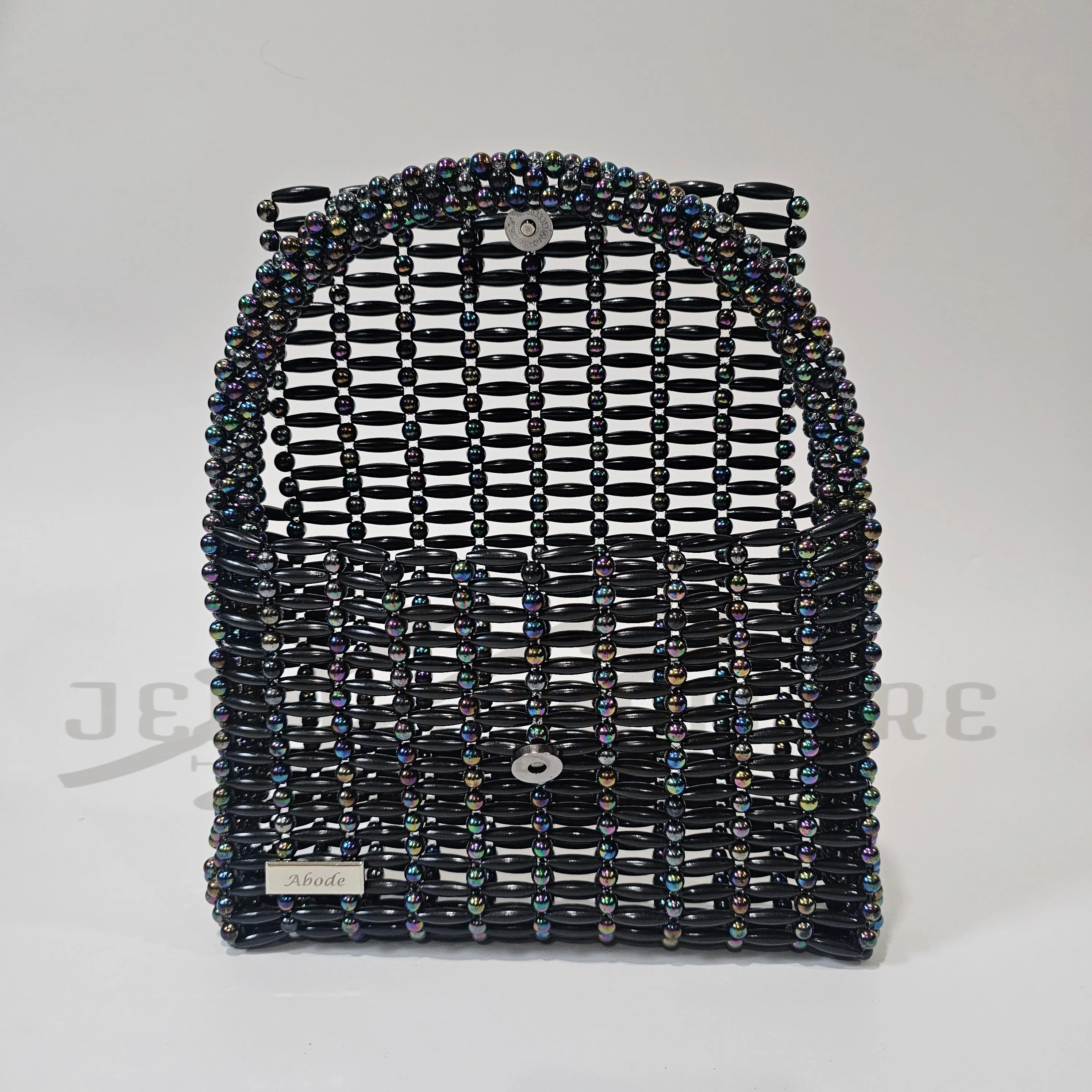 Ebony Beaded Handbag