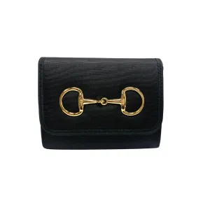 Eleanor Black Snaffle Clutch