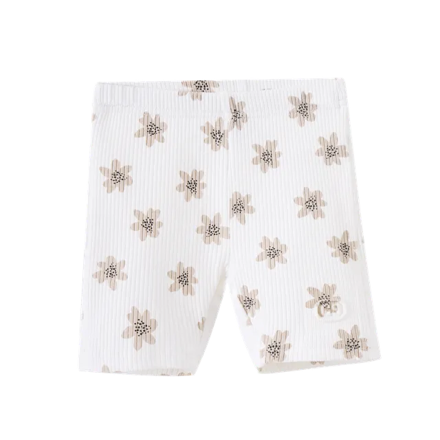 Ellie Embossed Shorts Cream Print