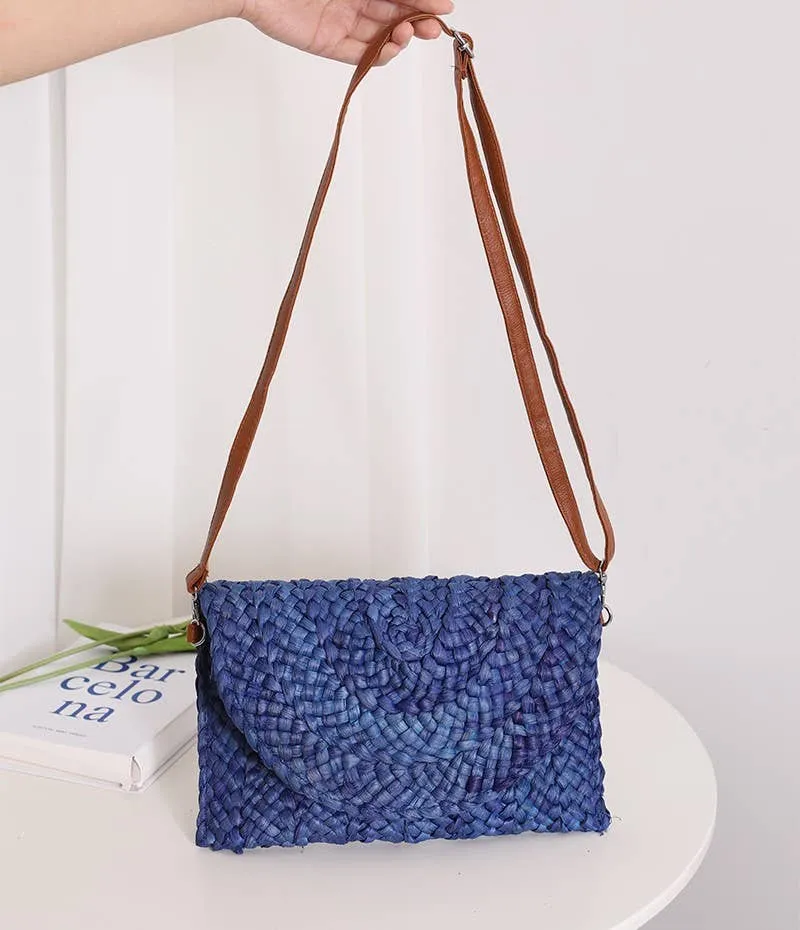 Eloise Straw Crossbody Bag
