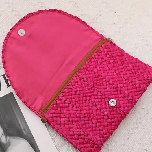 Eloise Straw Crossbody Bag