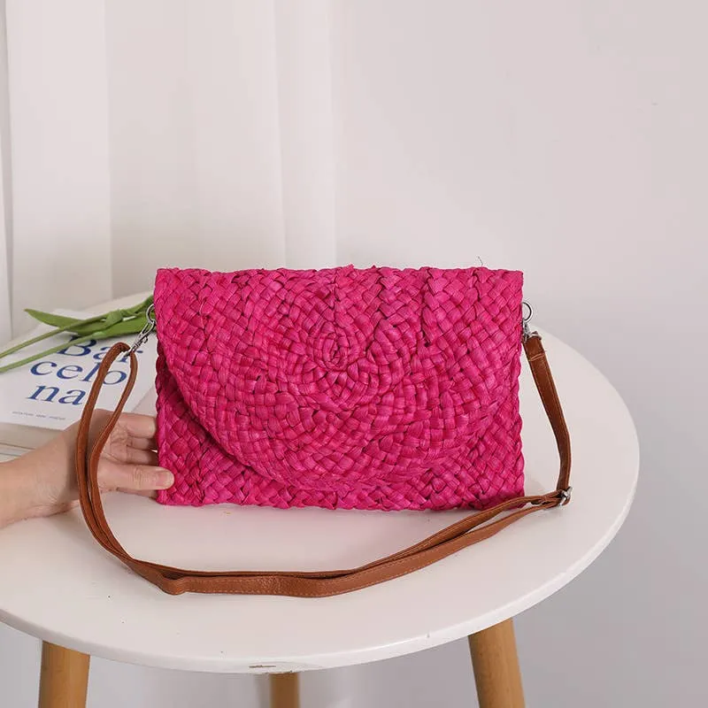 Eloise Straw Crossbody Bag