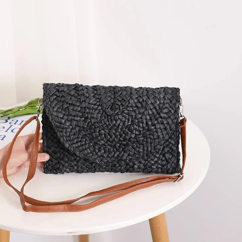 Eloise Straw Crossbody Bag