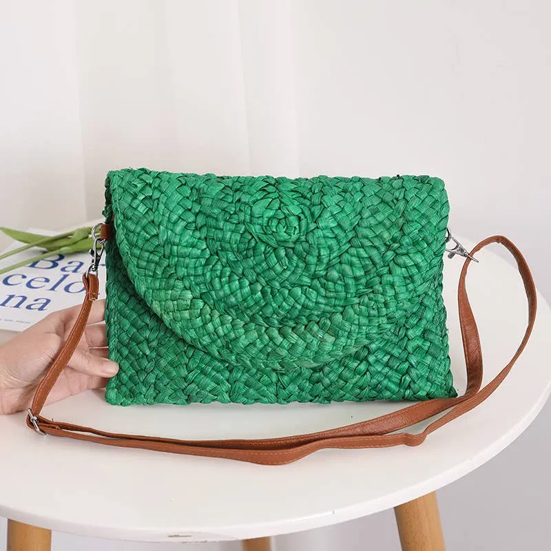 Eloise Straw Crossbody Bag