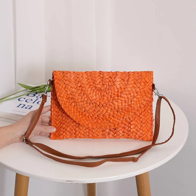 Eloise Straw Crossbody Bag