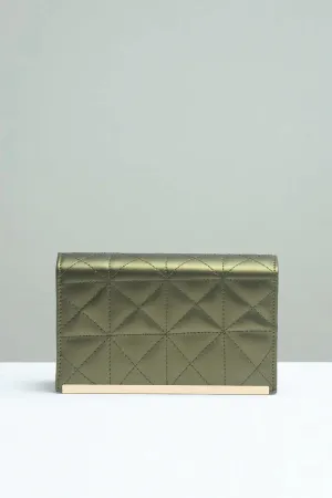 Embossed Chain Square Bag - Green - FD ⚡