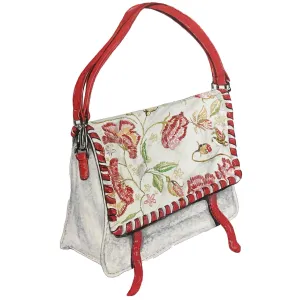 Embroidered Floral Handbag