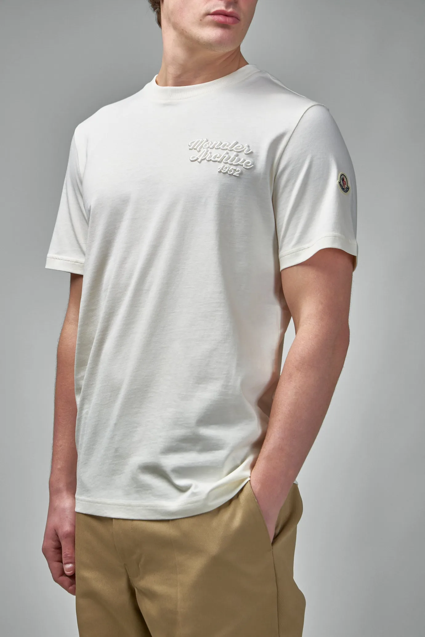 Embroidered Logo Cotton T-Shirt