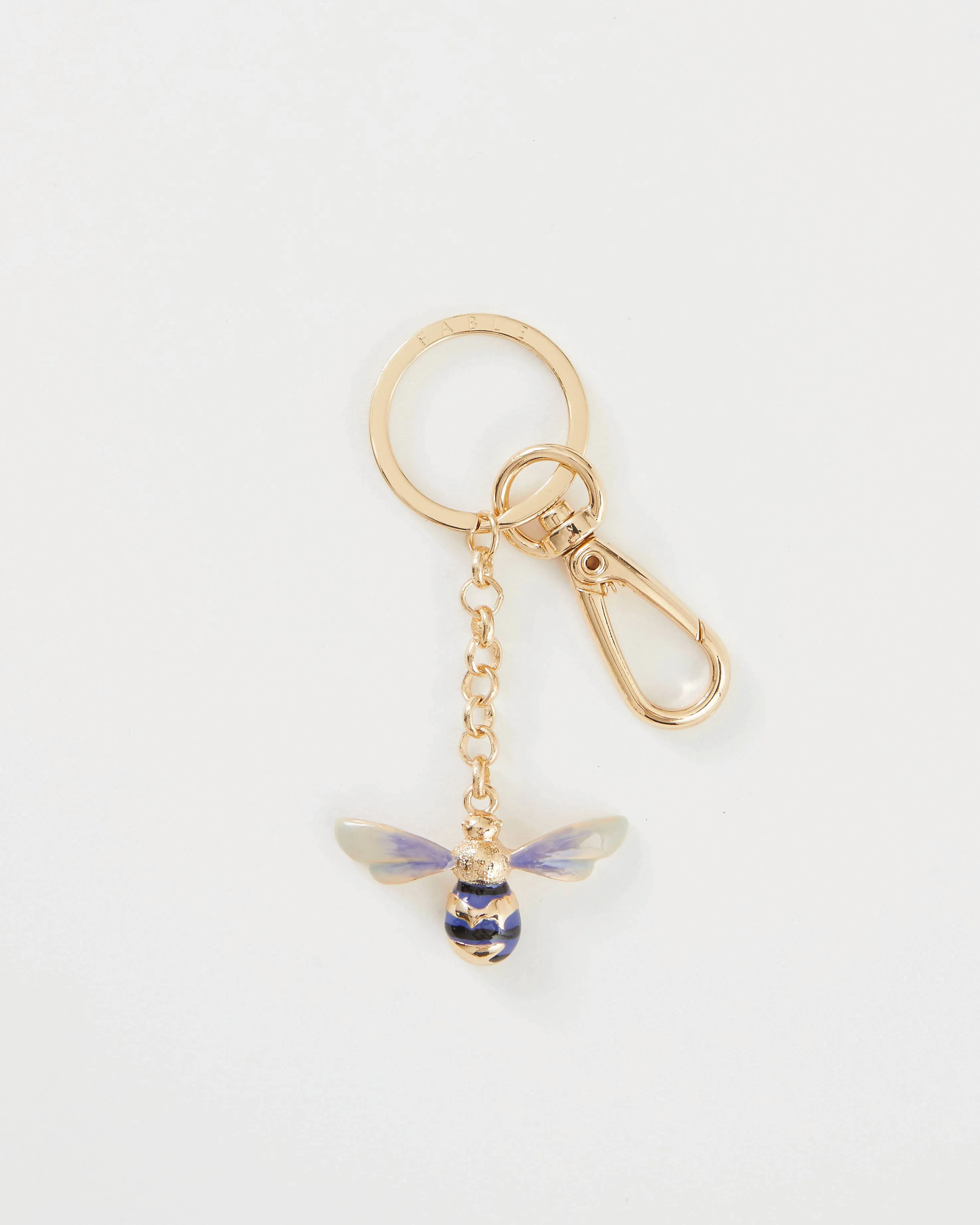 Enamel Bee Key Ring Hanging Box