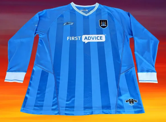 ENGLISH PREMIER MANCHESTER CITY FC 2003-2004 HOME REEBOK FOWLER 8 JERSEY SHIRT L SIZE 42-44