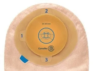 Esteem®  One-Piece Stomahesive® Skin Barrier, Moldable Stoma Opening 13/16" - 1-3/16" (20mm - 30mm), Closed Pouch, Opaque with Easy-View Window 8" (20.3cm) - Box of 30