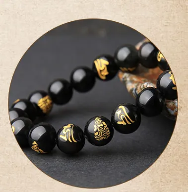Ethnic Obsidian Prosperity Charm