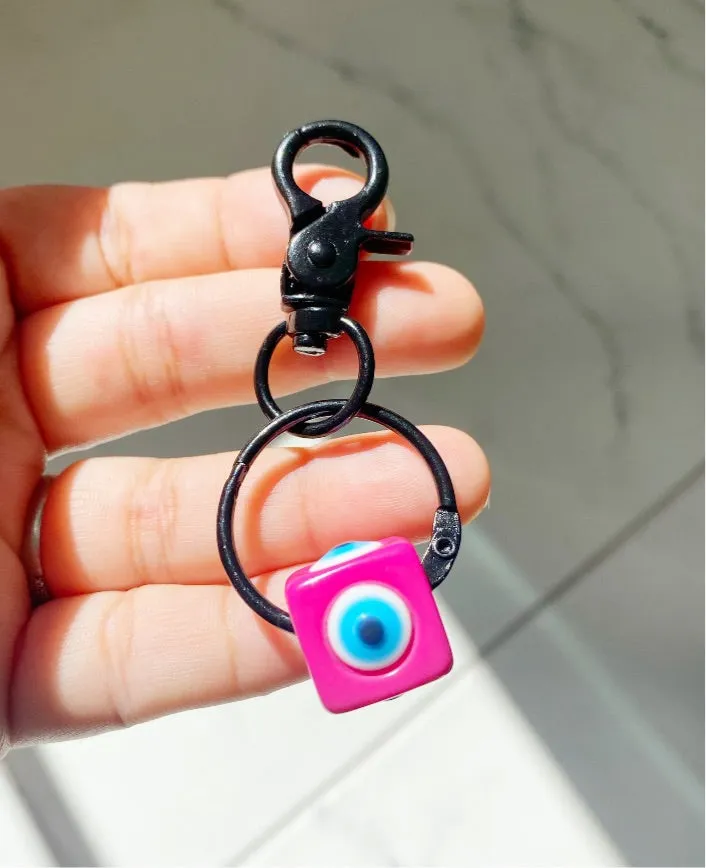 Evil Eye Cube 360 Keychain