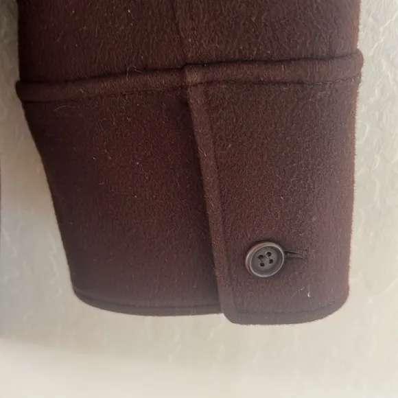 Faconnable brown wool coat size L
