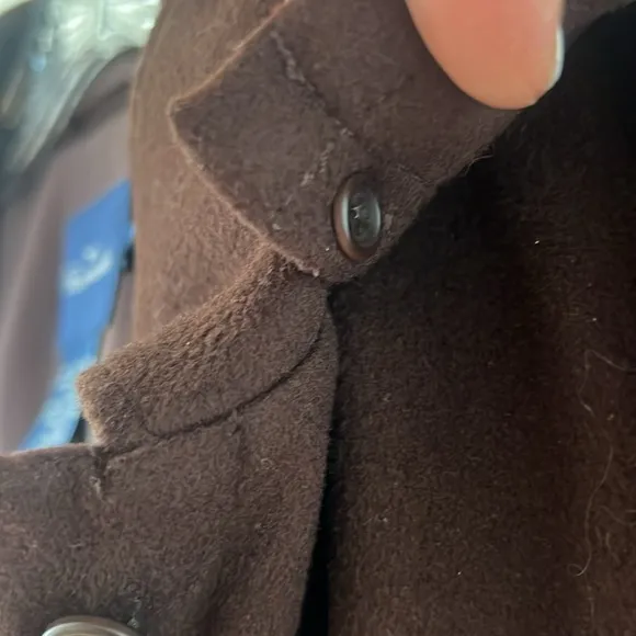 Faconnable brown wool coat size L