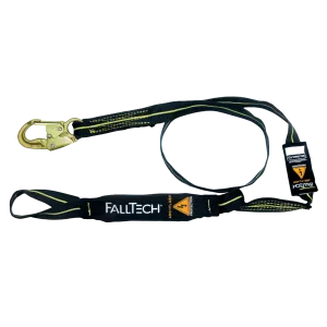 FallTech 8242L 6' Arc Flash Energy Absorbing Lanyard, Single-leg with Choke-loop with Steel Snap Hook (each)
