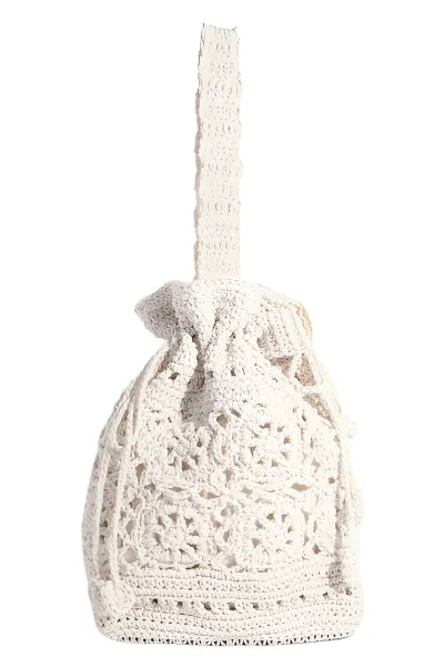 Fame Intricate Braided Single Strap Drawstring Bag