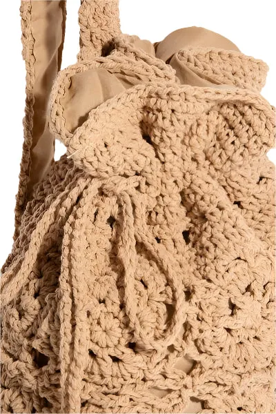 Fame Intricate Braided Single Strap Drawstring Bag