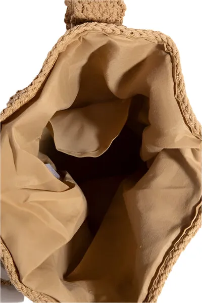 Fame Intricate Braided Single Strap Drawstring Bag