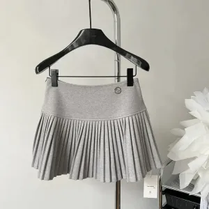 Fashion  Short Skirt Autumn Winter American Style Cheerleading Skirt Straight A-line High Waist Mini Skirt