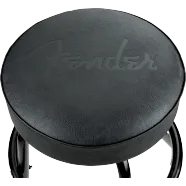 Fender® Embossed Black Logo Barstool, Black