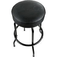 Fender® Embossed Black Logo Barstool, Black