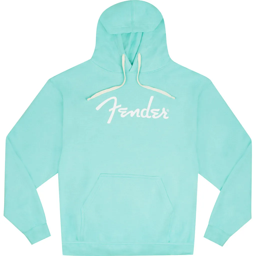 Fender® Spaghetti Logo Hoodie, Daphne Blue, M