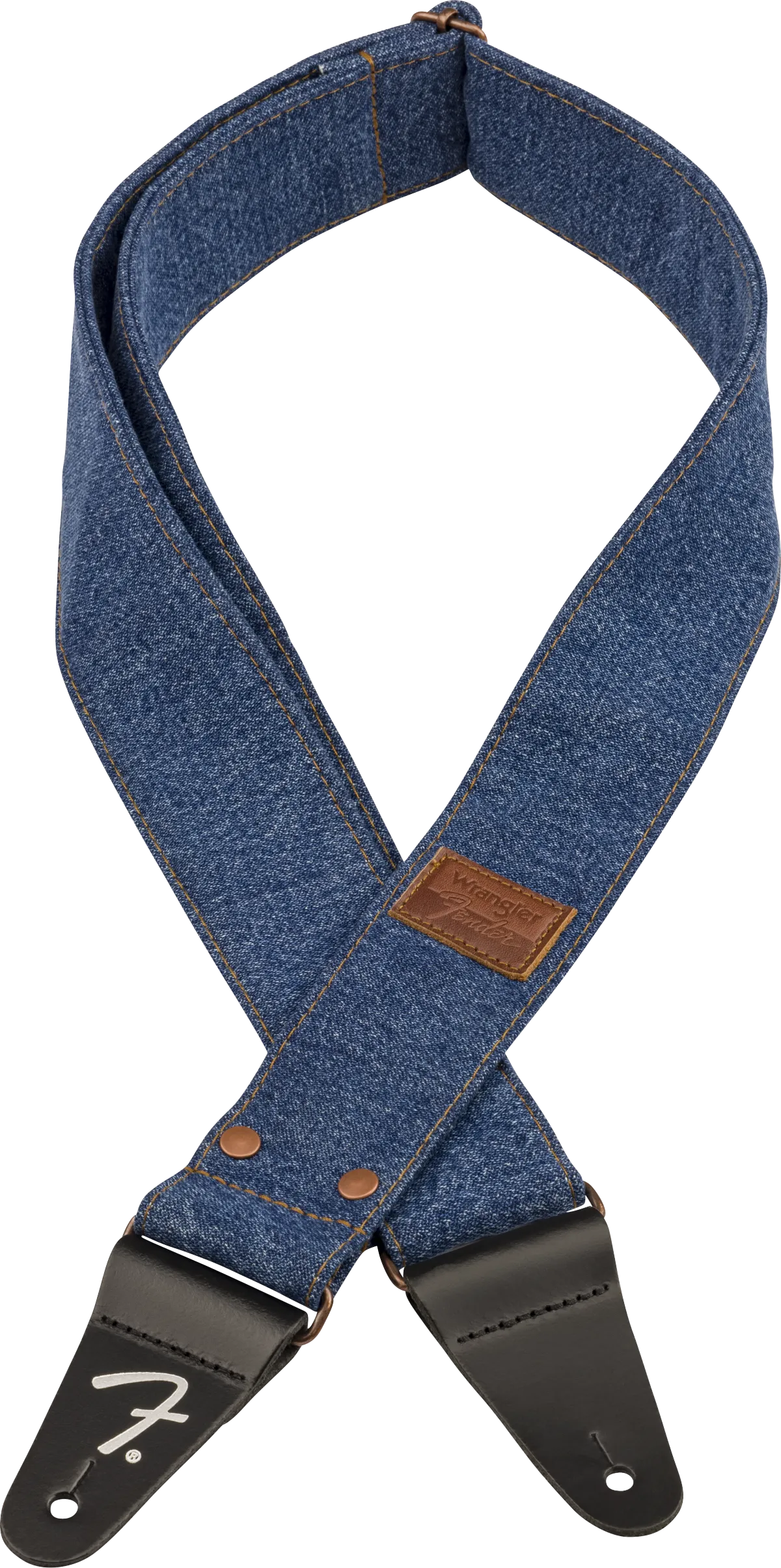 Fender® x Wrangler® Riveted Denim Strap, Indigo