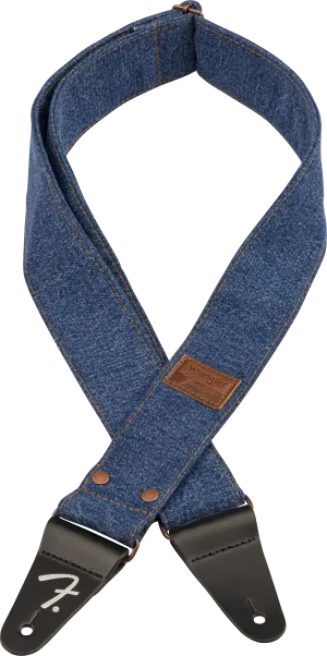 Fender® x Wrangler® Riveted Denim Strap, Indigo