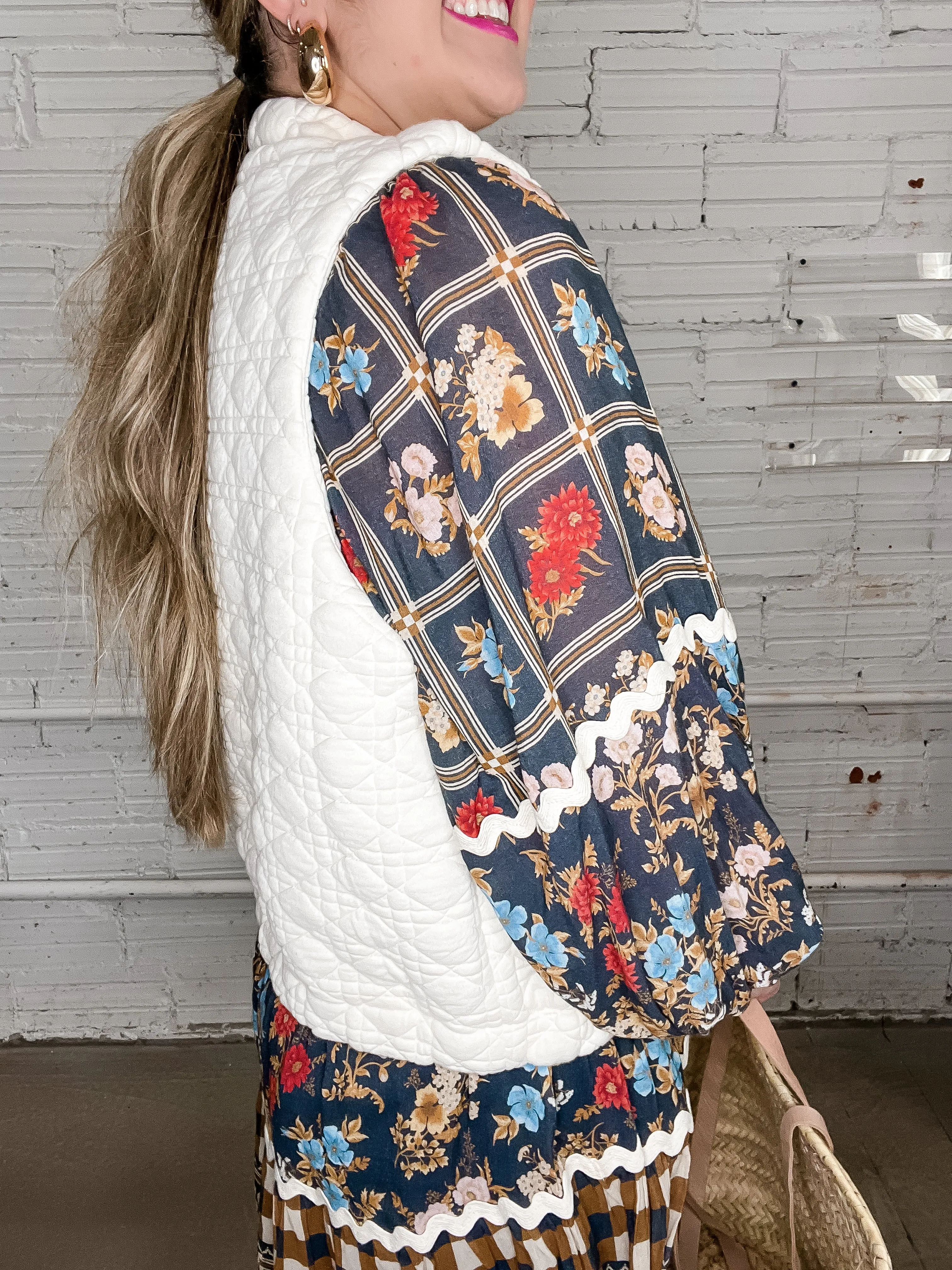 Fields Of Round Top Quilted Vest